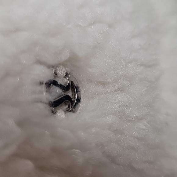 LULULEMON Women's White Cinchable Sherpa Jacket Size 4 - Picture 6 of 13